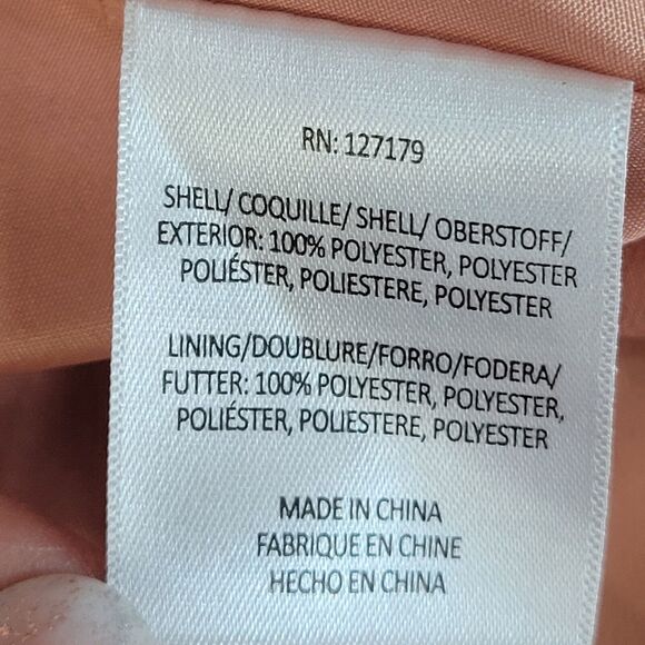 Jenny Yoo Collection Formal Gown SZ 4 Neutrals Pink Peach Flutter Sleeve V-Neck - Picture 9 of 10